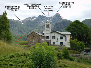 Via Normale Pizzo dei Tre Signori - dal Rif. Madonna della Neve