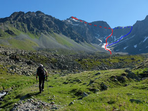 Via Normale Piz Calderas - Canale W