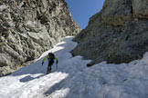 Via Normale Piz Calderas - Canale W - Tratto intermedio canale di salita