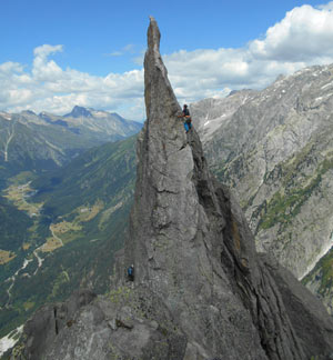 Via Normale Pizzo Spazzacaldera (cresta NE)