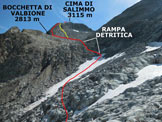 Via Normale Cima di Salimmo - Da Malga Caldea - In salita