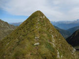 Via Normale Pizzo del Vento - dalla Val Tartano - Lultimo tratto erboso della cresta S