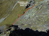 Via Normale Pizzo di Cigola - Cresta SW - Lungo il ripido canale che è il tratto più impegnativo dell’ascesa