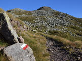 Via Normale Punta Setteventi - Tratto lungo il sentiero verso la sella