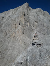 Via Normale Sass dei Lasti - Foto di vetta verso il monte Agnr