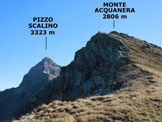 Via Normale Monte Acquanera - Sulla parte sommitale della facile cresta WSW