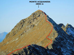 Via Normale Monte Acquanera - Cresta ENE