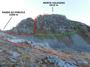 Via Normale Monte Valegino