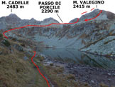 Via Normale Monte Valegino - Immagine ripresa al 3 Lago di Porcile