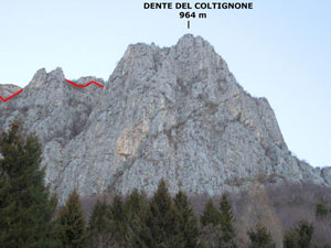 Via Normale Dente del Coltignone