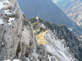 Via Normale Musi (Cima Ovest) - Il Bivacco Brollo dalla cima