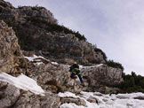Via Normale Piz de Mezzod (Pizzon) - Tratto di roccette