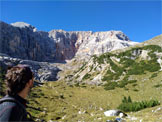 Via Normale Crodaccia Alta - In direzione del Cadin del ghiacciaio