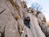 Via Normale Pizzo Boga (Via Gary Hamming) - L9: partenza nel diedro placcoso 