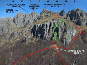 Via Normale Monte Magnodeno - Resegone