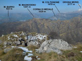 Via Normale Corna Camozzera - Panorama di vetta, verso NW