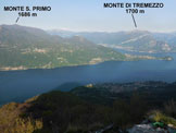 Via Normale Zucco Sileggio - Cresta SE - Panorama di vetta sul Lago di Como