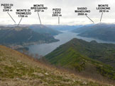 Via Normale Monte San Primo - Vers. N - Panorama di vetta, verso N