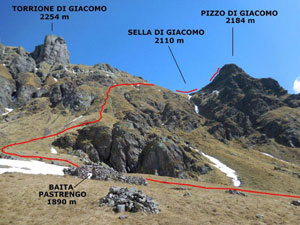 Via Normale Pizzo di Giacomo