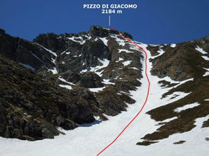 Via Normale Pizzo di Giacomo - Vers. Nord