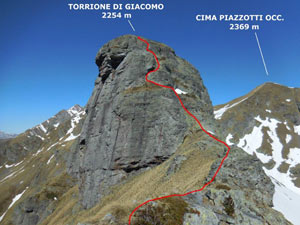 Via Normale Torrione di Giacomo
