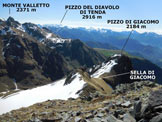 Via Normale Torrione di Giacomo - Panorama di vetta, verso E
