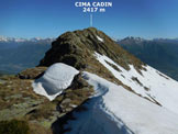 Via Normale Cima Cadin - Sulla facile cresta SE della Cima Cadin