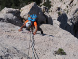 Via Normale Rochere de Saint-Michel (Arete de la Corde) - La splendida placca a buchi di L3