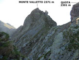 Via Normale Monte Valletto - da Nord e cresta Ovest - Lungo la cresta W
