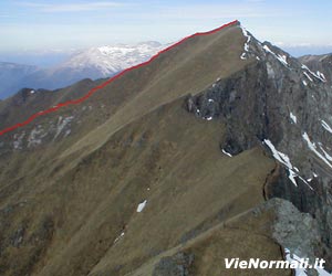 Via Normale Cima Malinverno (cresta S)