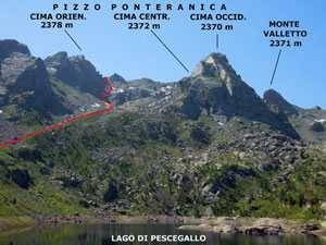 Via Normale Pizzo Ponteranica - Cima Orientale
