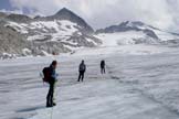 Via Normale Lobbia Alta - Lungo il ghiacciaio