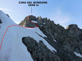 Via Normale Cima del Bondone - La parte sommitale dellitinerario