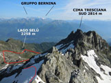 Via Normale Cima del Bondone - Panorama di vetta, verso N