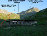 Via Normale Cima di Savoretta - Punta Valmazza - Immagine ripresa dal Bivacco Linge