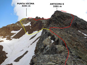 Via Normale Punta Vicima