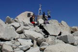 Via Normale Monte Adamello (cresta E) - Il traliccio sulla cima