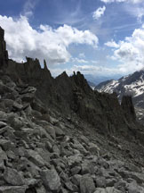 Via Normale Kleine Bielenhorn - Schildkrotengrat - Sviluppo della cresta