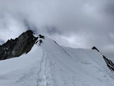 Via Normale Nadelhorn - La parte finale della salita