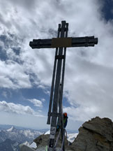 Via Normale Nadelhorn - Croce di vetta