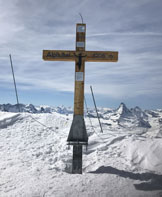 Via Normale Alphubel - La croce di vetta