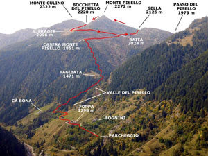 Via Normale Monte Pisello - dalla Val Tartano