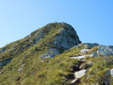 Via Normale Monte Pisello - dalla Val Tartano - Gli ultimi metri della facile cresta N del M. Pisello