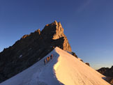 Via Normale Zinalrothorn - Verso la cresta sud-est