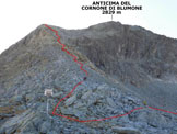 Via Normale Cornone di Blumone - dalla Valle di Braone - Litinerario dal Passo di Blumone