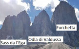 Via Normale Odla di Valdussa - Odla di Valdussa da nord