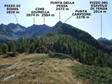 Via Normale Dosso Billi - Panorama di vetta, verso S