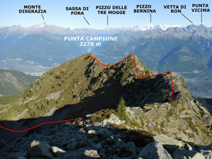 Via Normale Punta Campione