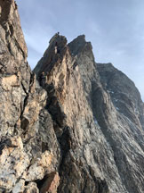 Via Normale Obergabelhorn - Arbengrat - La lunga e affilata cresta, sembra non finisca mai!