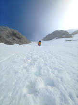 Via Normale Grigna Settentrionale (Canale W) - Verso luscita del Canale